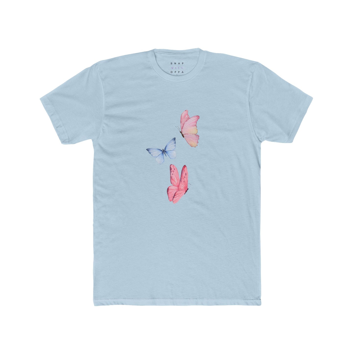 COLOURFUL BUTTERFLY COTTON CREW TEE