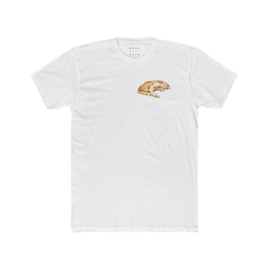 SLEEPING CAT COTTON CREW TEE