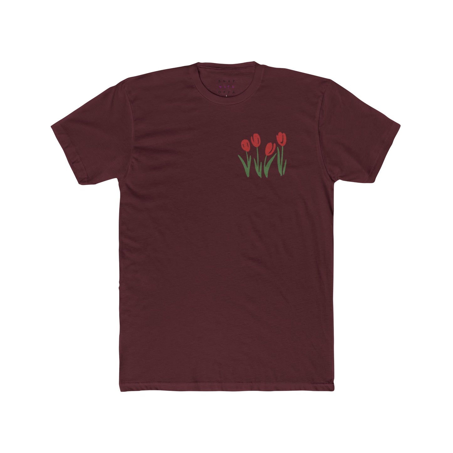RED TULIP COTTON CREW TEE