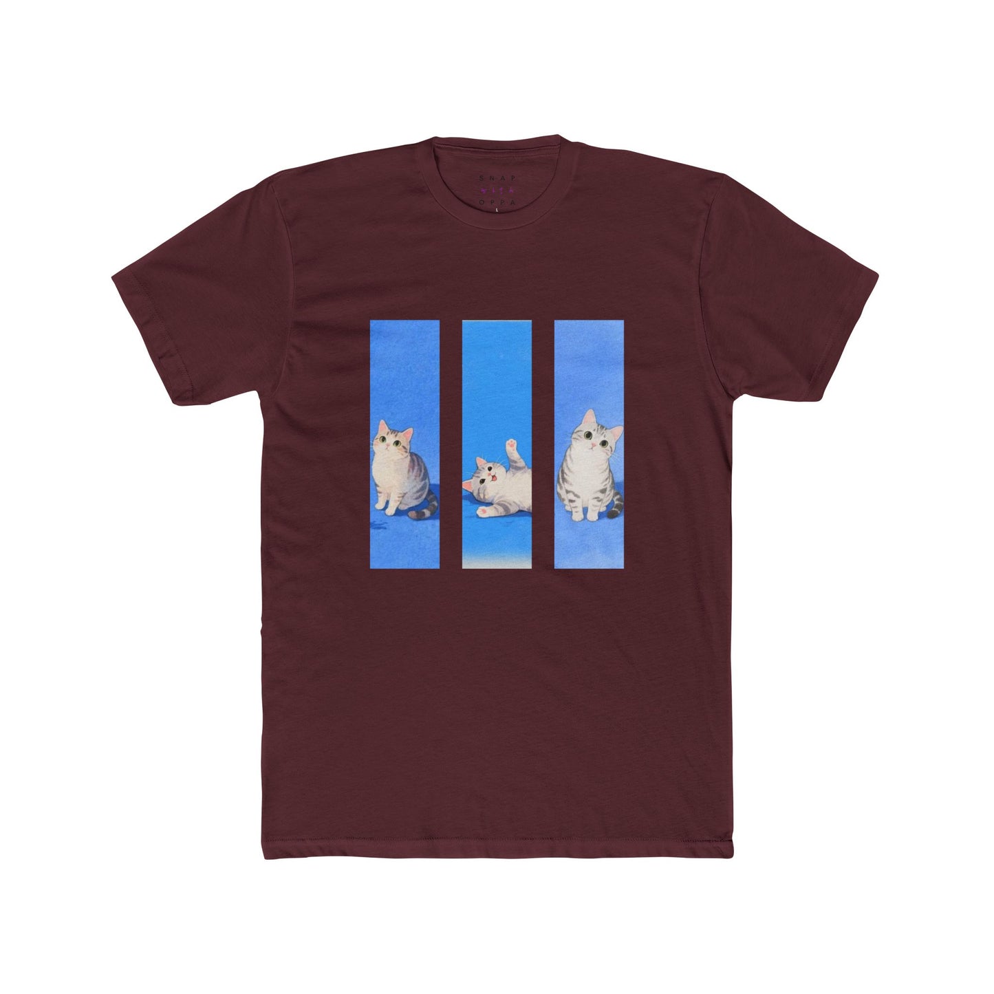 KITTY COLLAGE COTTON CREW TEE