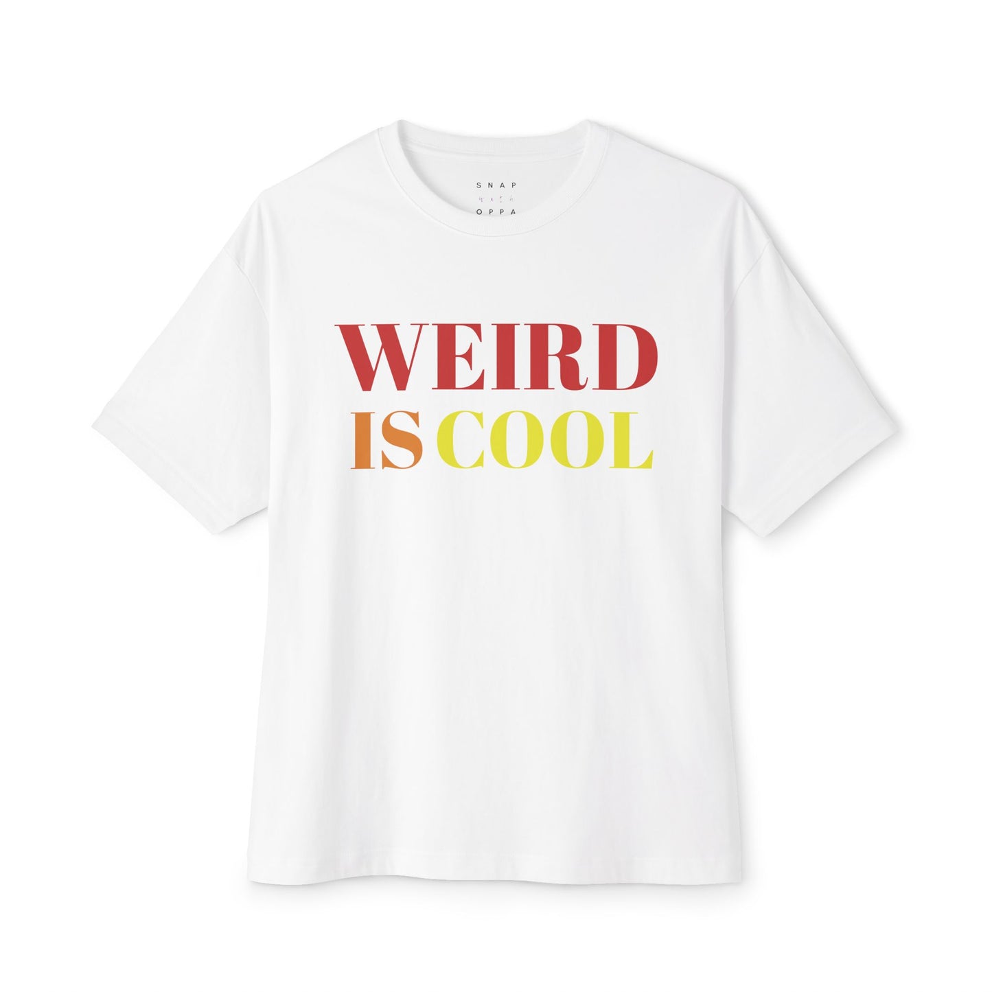 WEIRD IS COOL OVERSIZE BOXY TEE