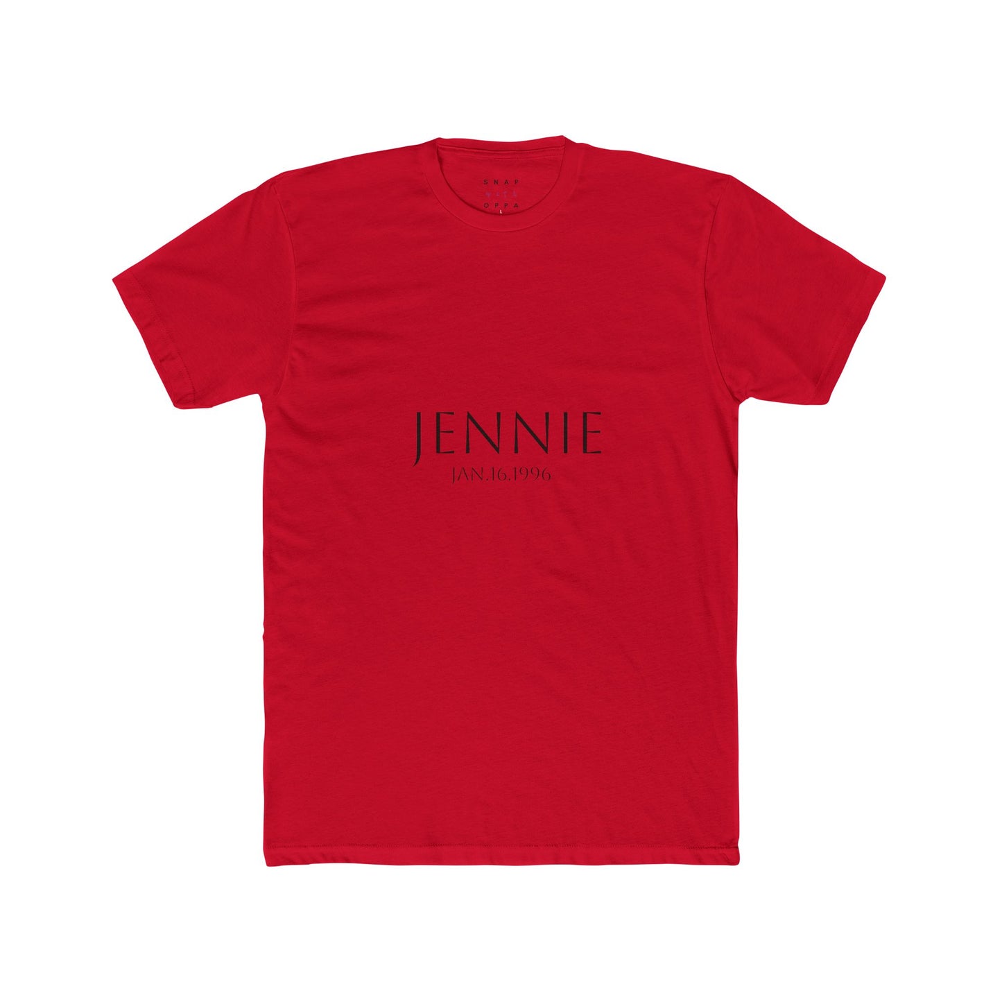 JENNIE BIRTHDATE COTTON CREW TEE