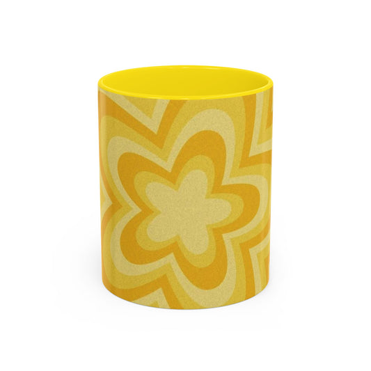 YELLOW FLOWER COFFEE MUG
