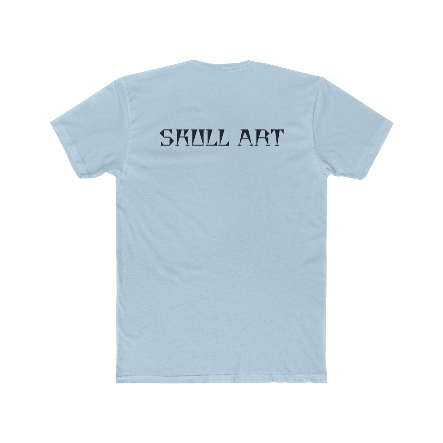 SKULL ART COTTON CREW TEE