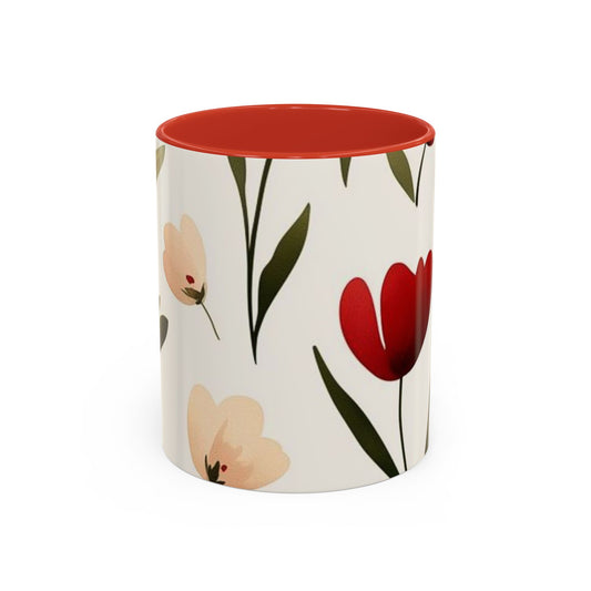FLORAL CREAMIC COFFEE MUG