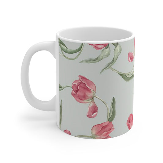 PINK TULIP COFFEE MUG