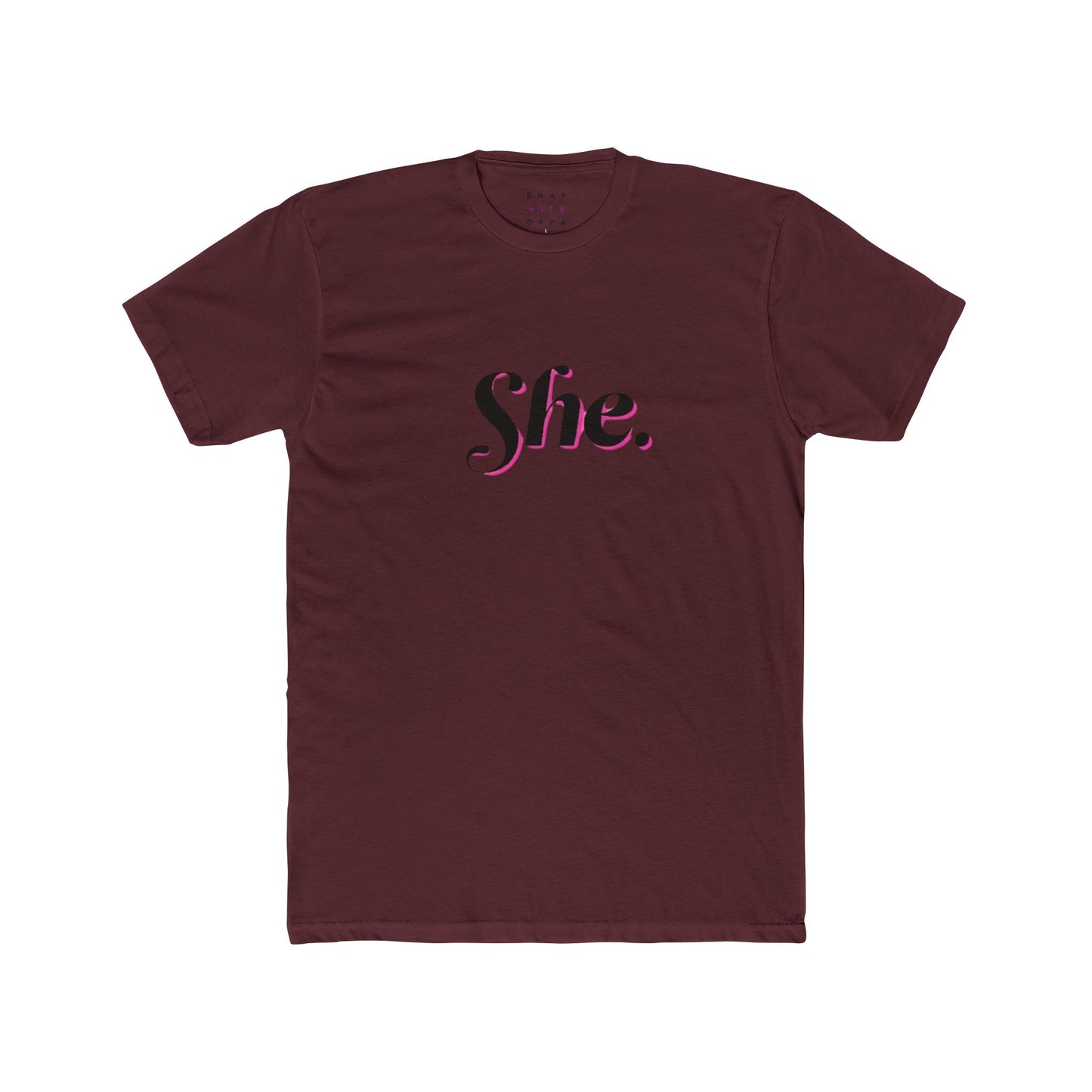 SHE COTTON CREW TEE