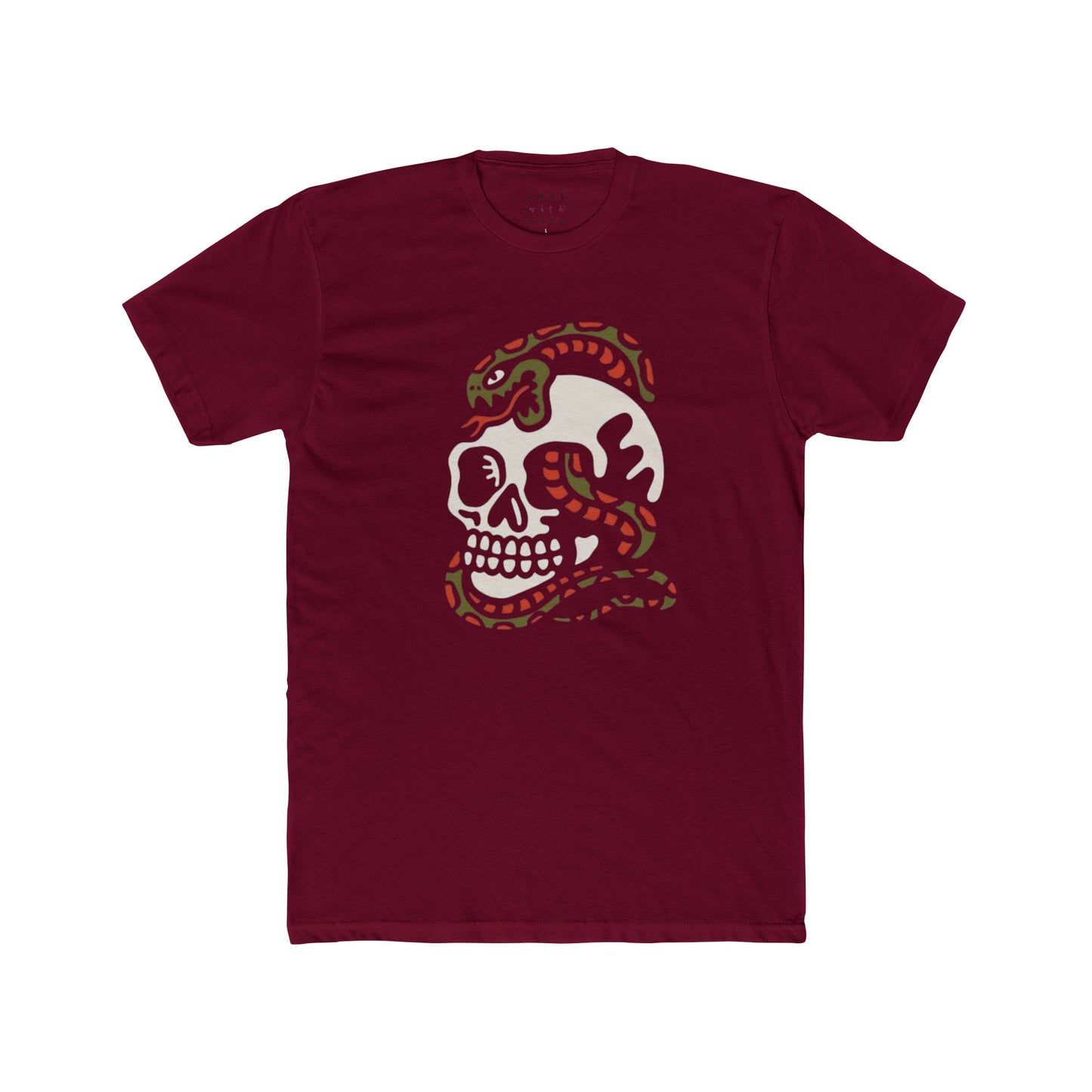 SKULL & SNAKE COTTON CREW TEE