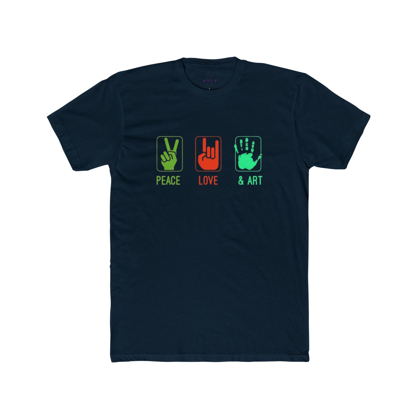 PEACE, LIVE & ART UNISEX CREW TEE