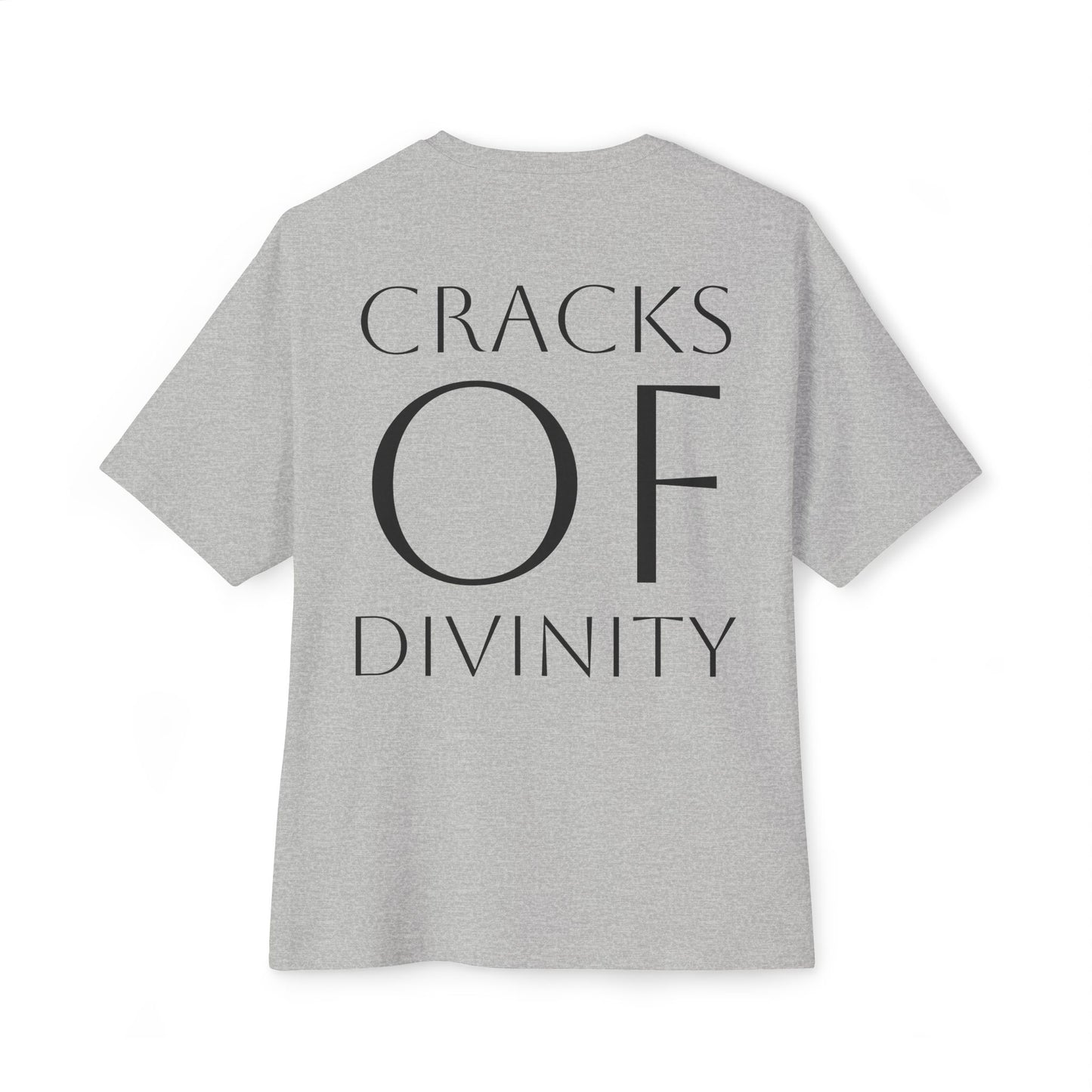CRACKS OF DIVINITY Unisex Oversized Boxy Tee