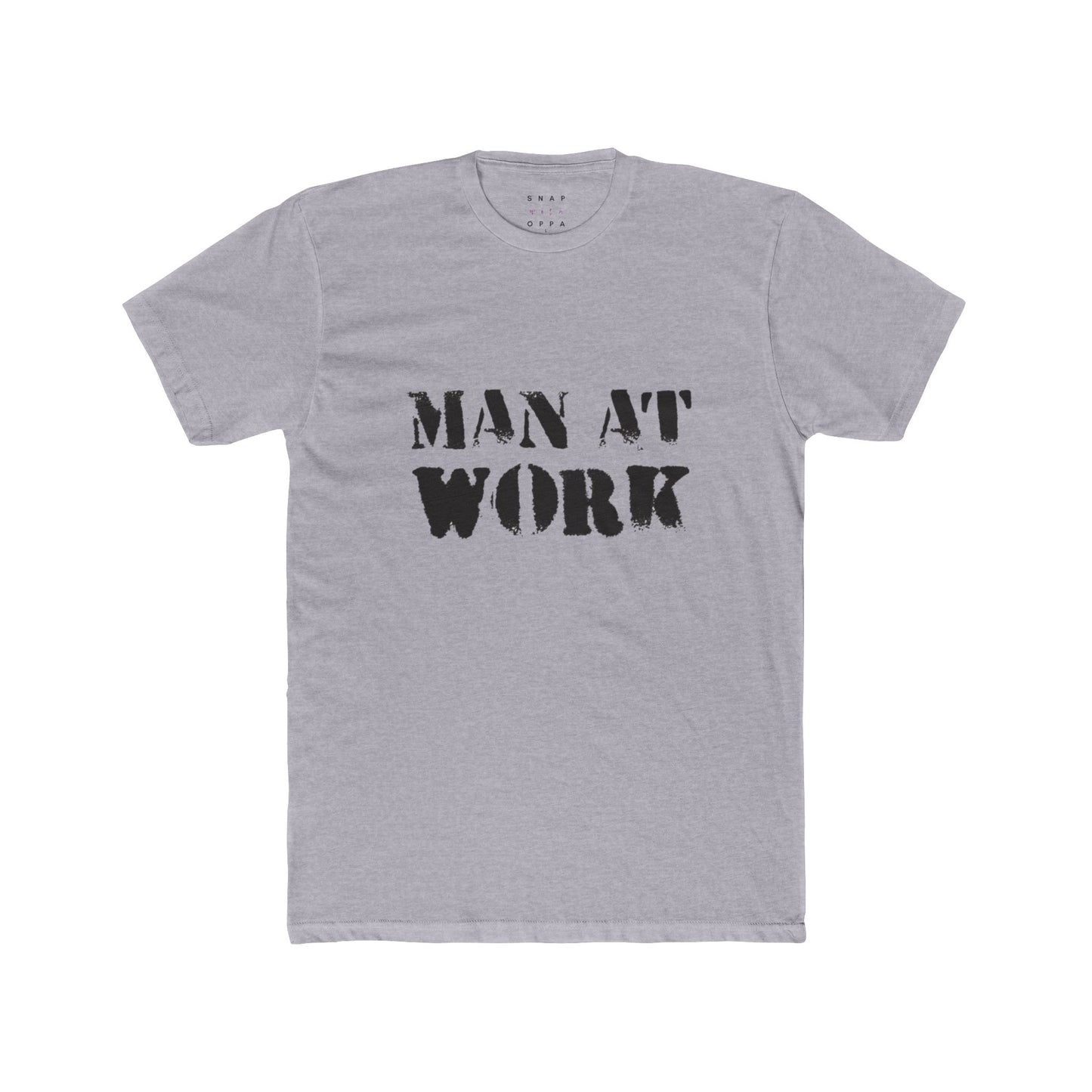 MAN AT WORK COTTON CREW TEE