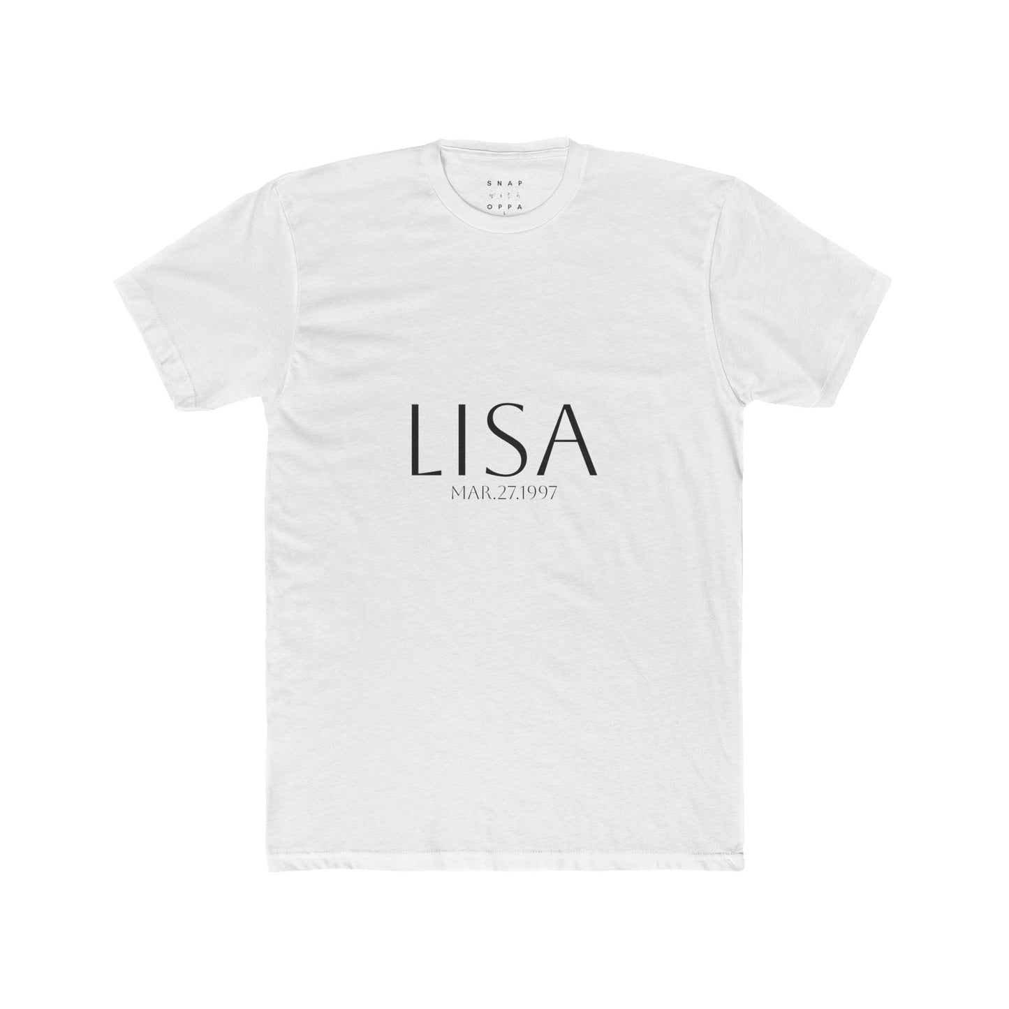 LISA BIRTHDATE  COTTON CREW TEE