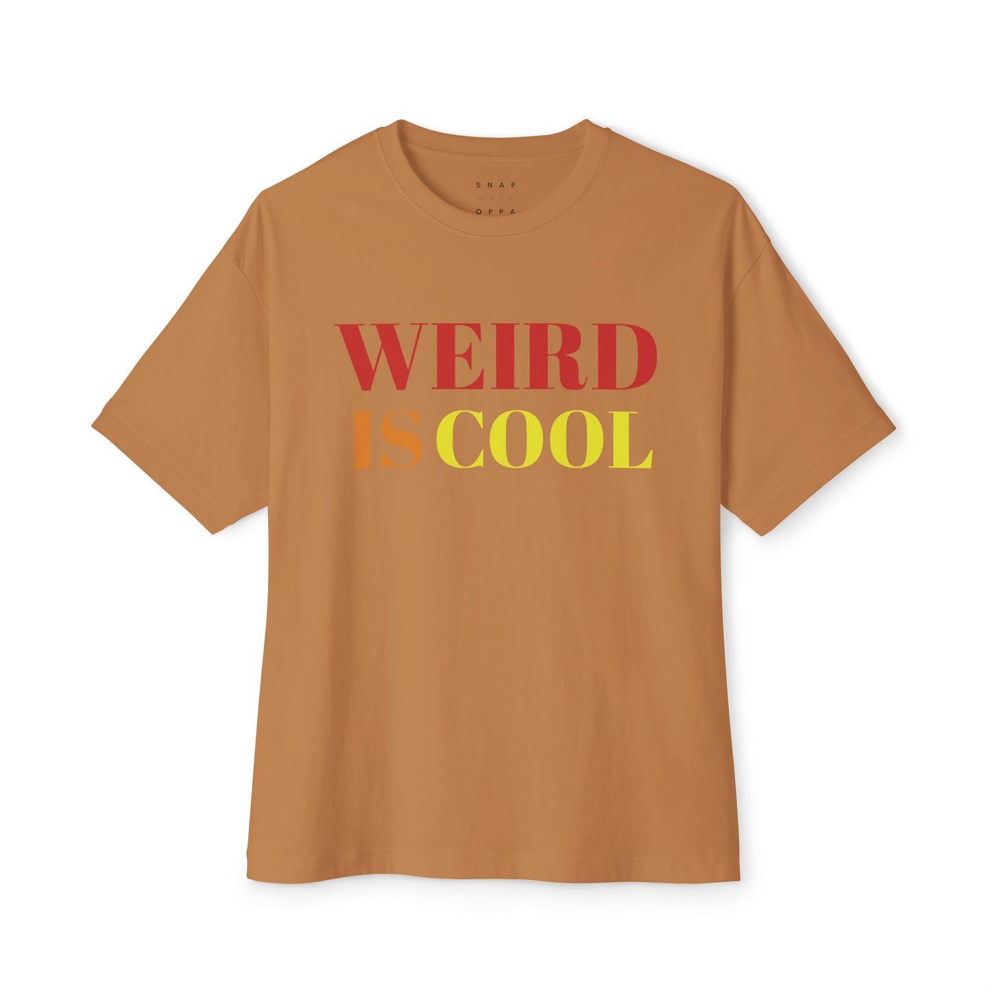 WEIRD IS COOL OVERSIZE BOXY TEE