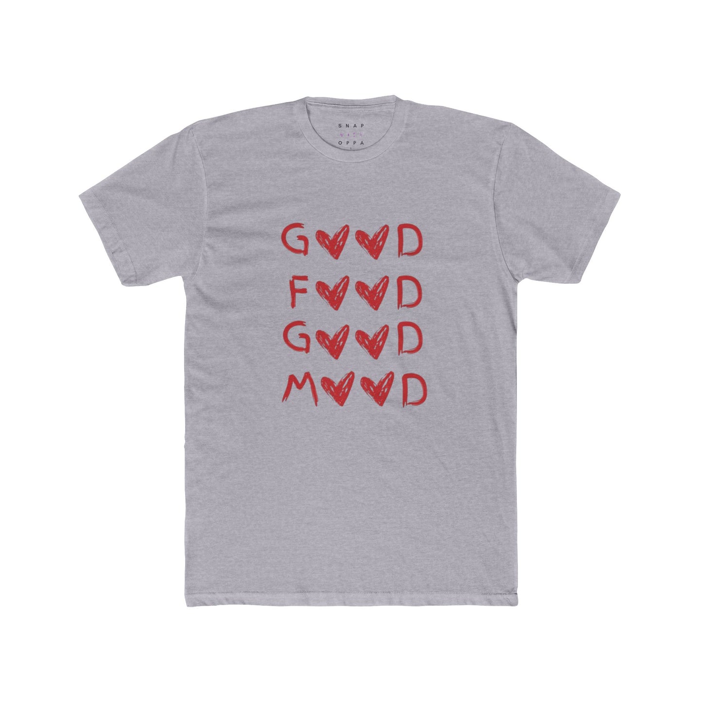 GOOD FOOD GOOD MOOD COTTON CREW TEE