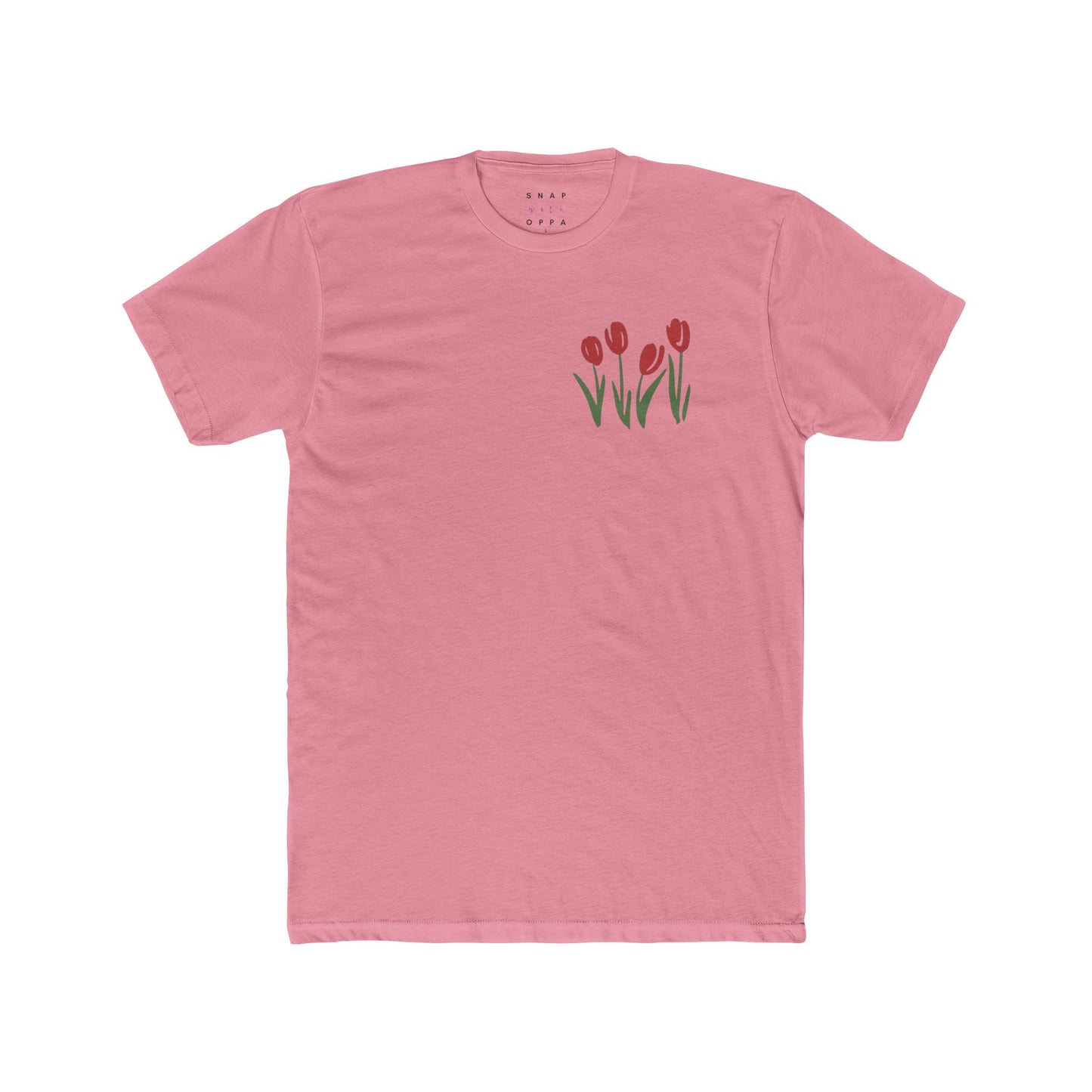 RED TULIP COTTON CREW TEE