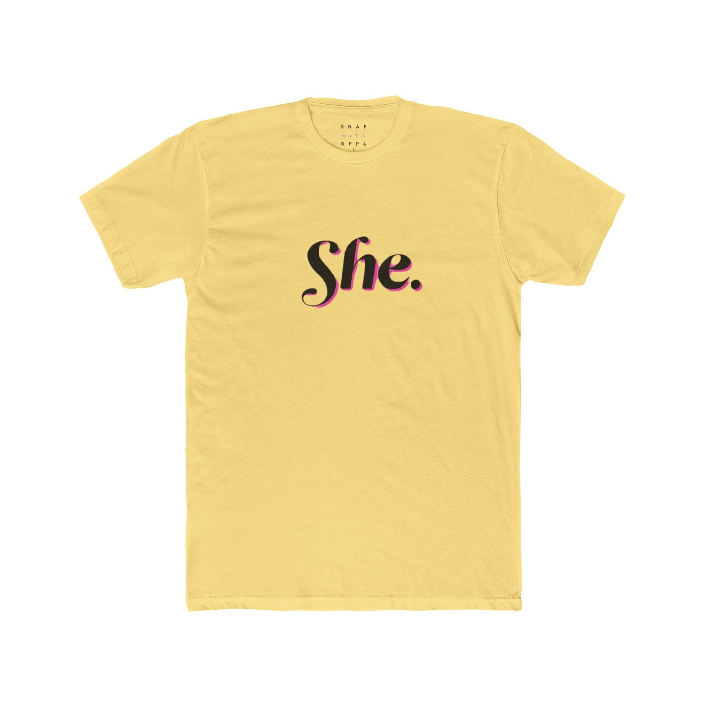 SHE COTTON CREW TEE
