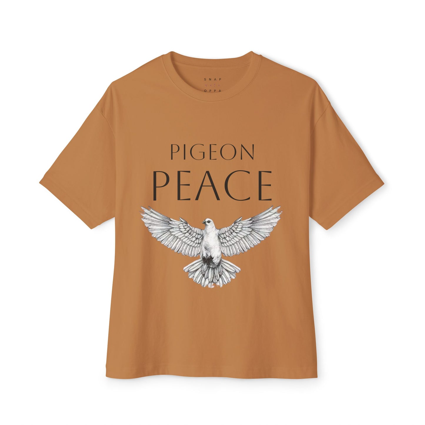 PIGEON PEACE OVERSIZE BOXY TEE
