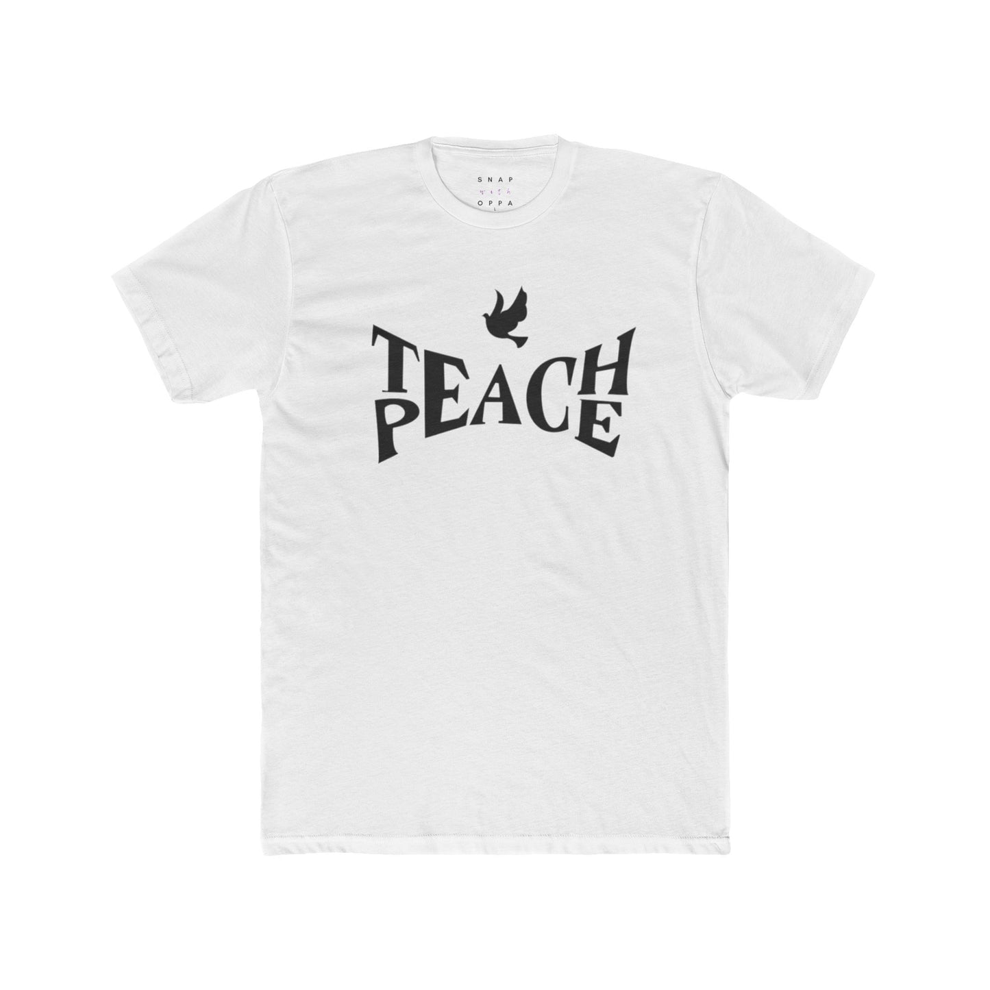 TEACH PEACE UNISEX CREW TEE