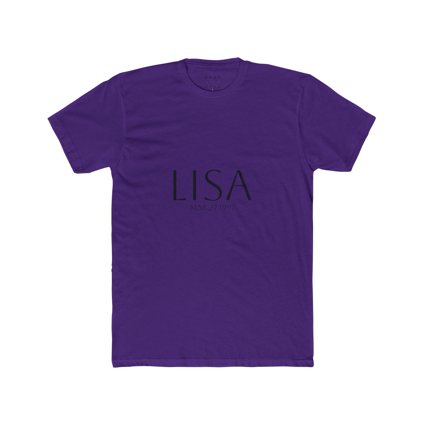LISA BIRTHDATE  COTTON CREW TEE