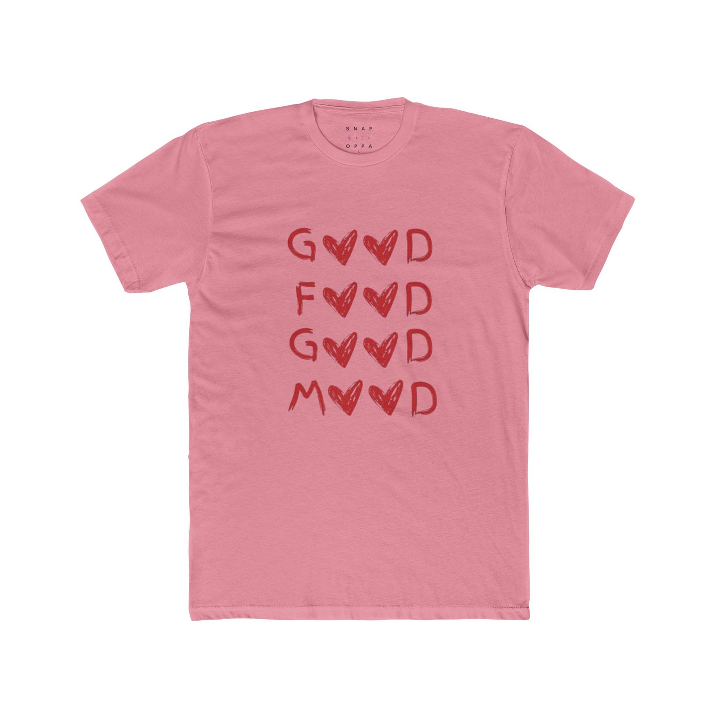 GOOD FOOD GOOD MOOD COTTON CREW TEE