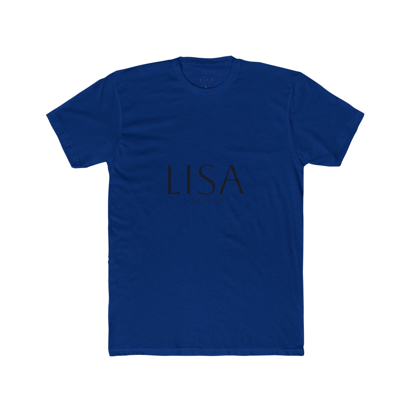 LISA BIRTHDATE  COTTON CREW TEE
