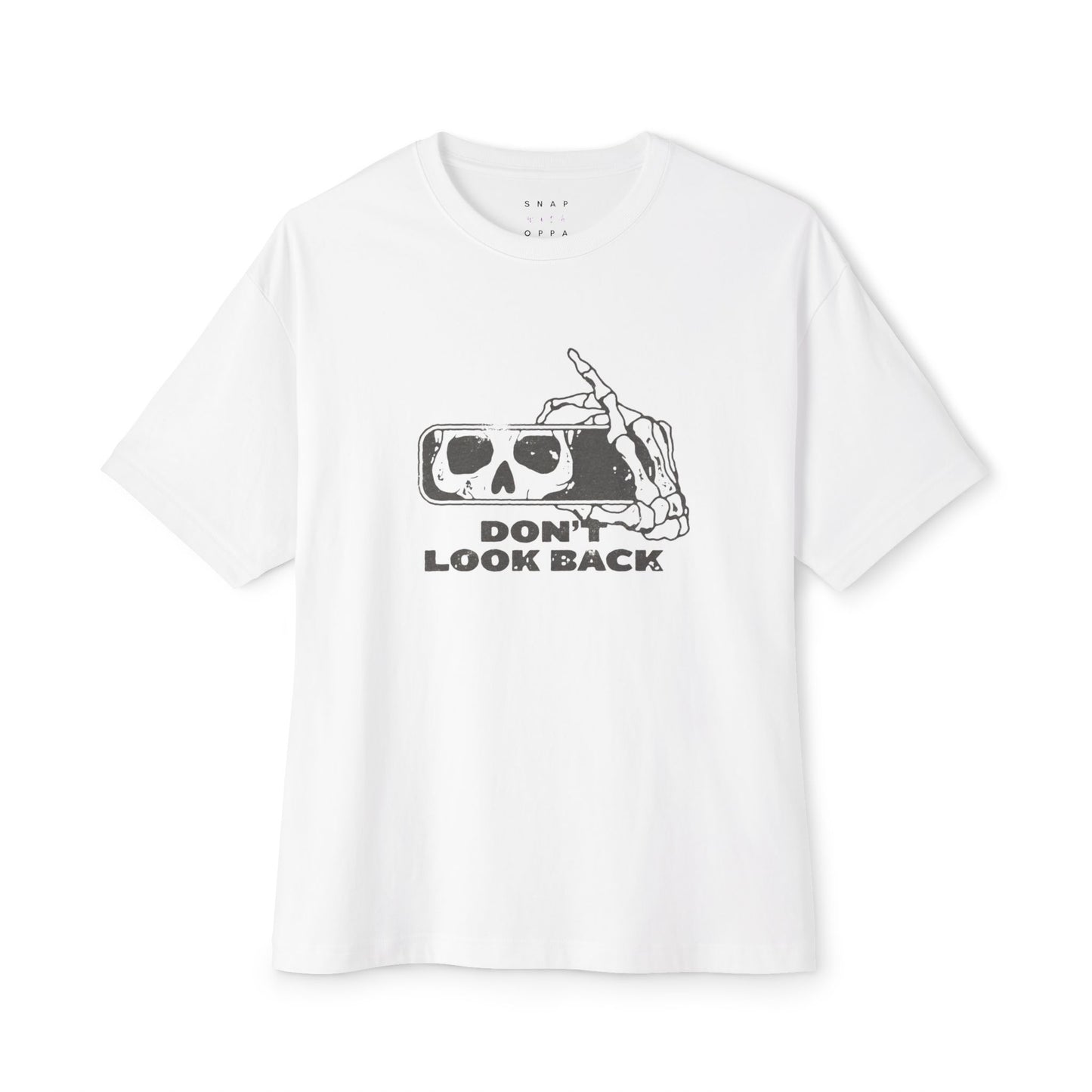 DONT LOOK BACK Unisex Oversized Boxy Tee