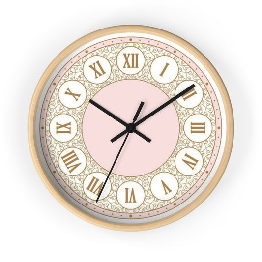 PINK ROMAN NUMBER CLOCK