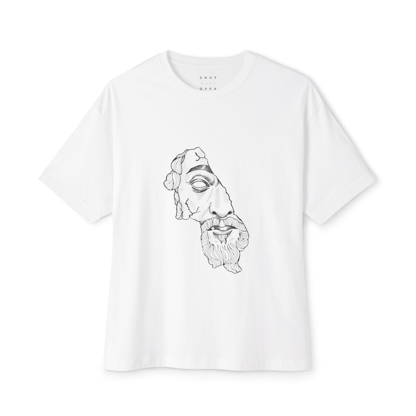 CRACKS OF DIVINITY Unisex Oversized Boxy Tee