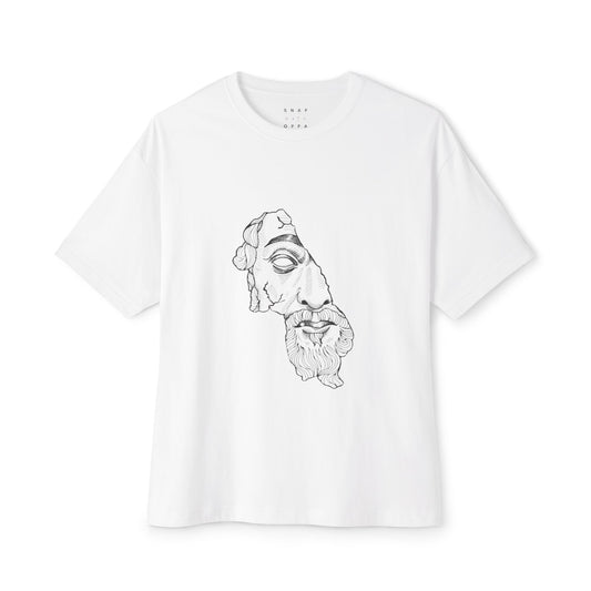 CRACKS OF DIVINITY Unisex Oversized Boxy Tee