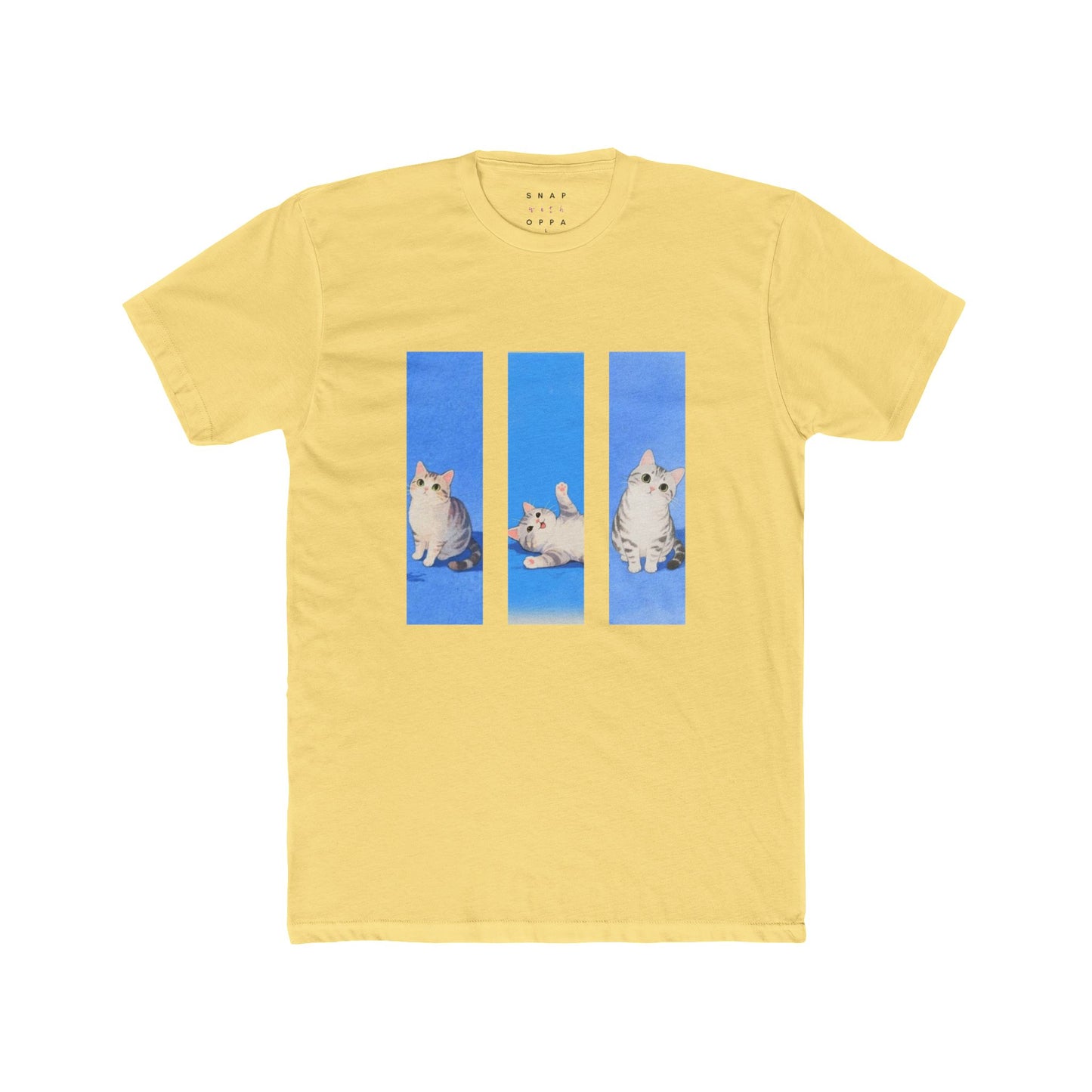 KITTY COLLAGE COTTON CREW TEE