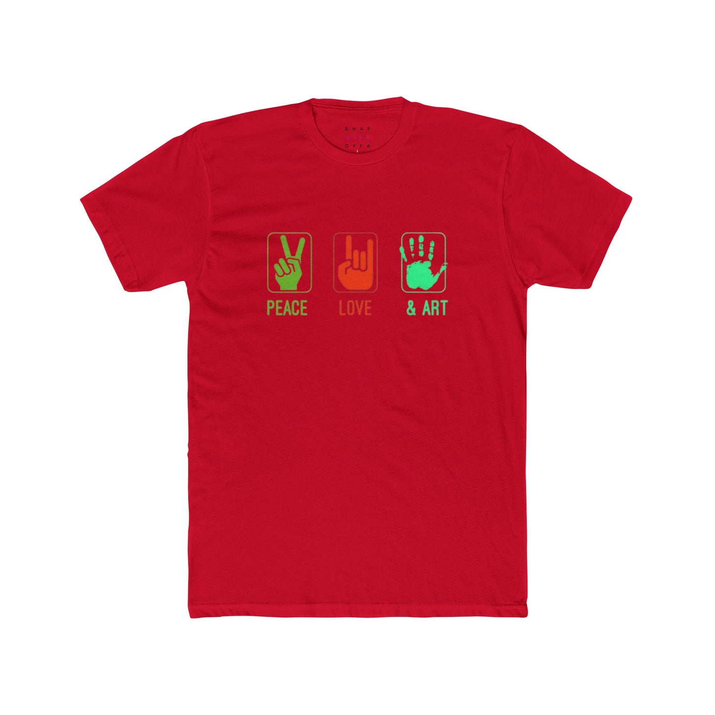 PEACE, LIVE & ART UNISEX CREW TEE