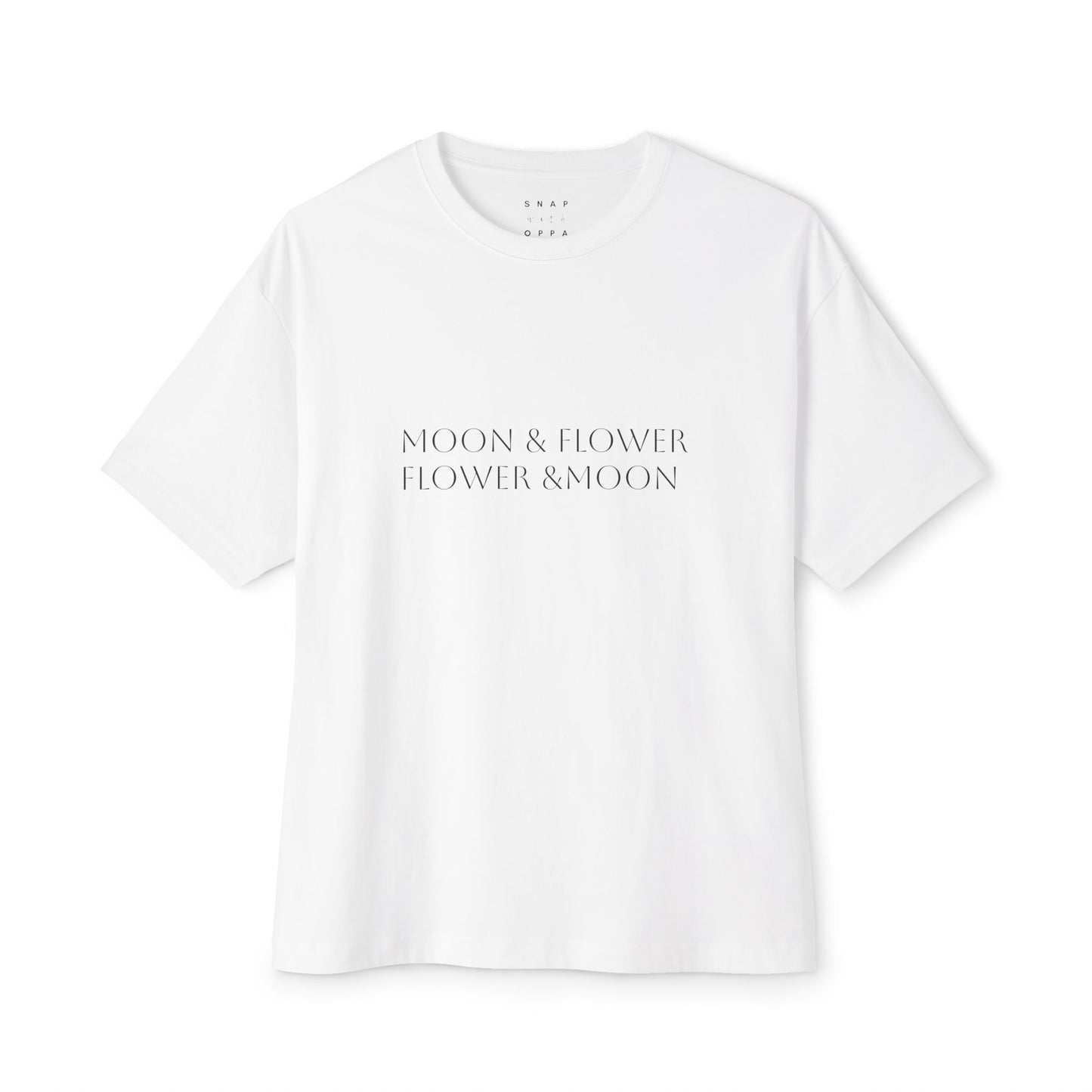 MOON & FLOWER OVERSIZE BOXY TEE