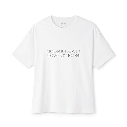 MOON & FLOWER OVERSIZE BOXY TEE