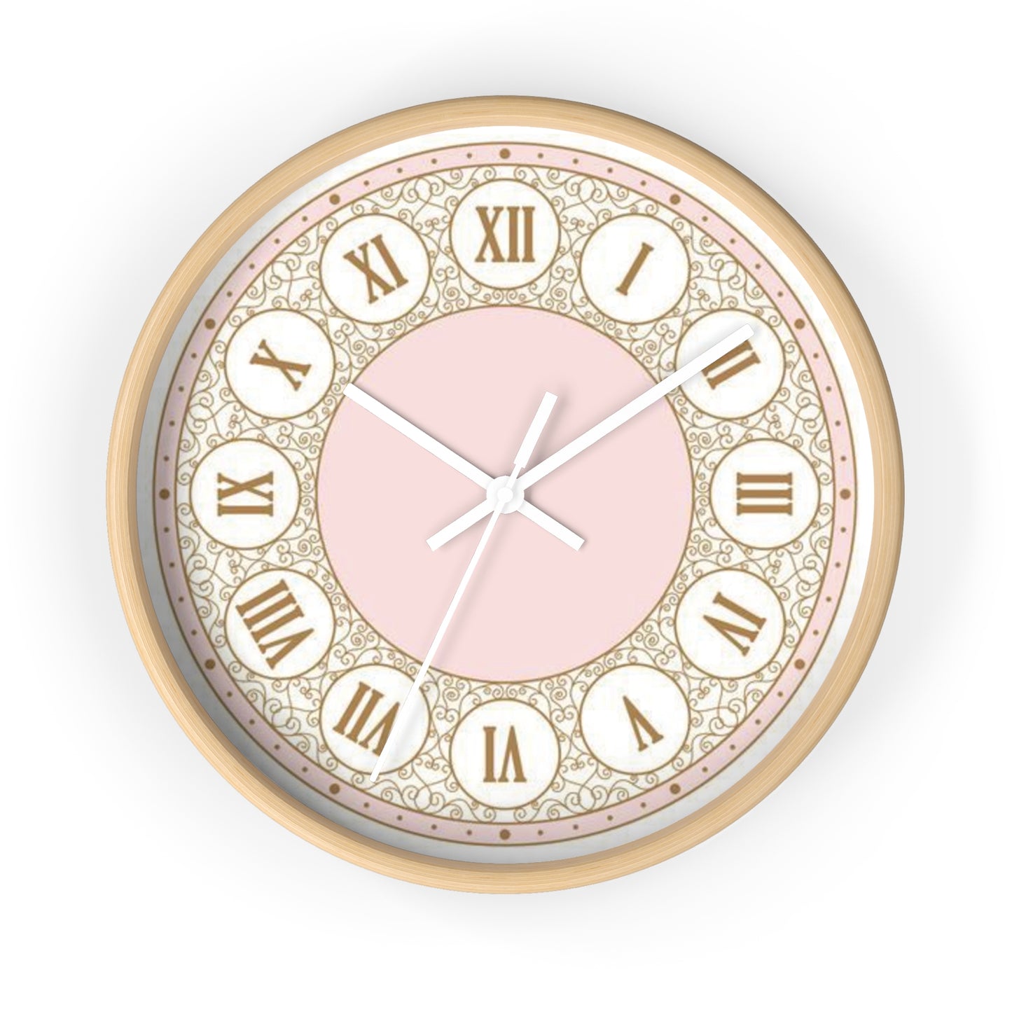 PINK ROMAN NUMBER CLOCK