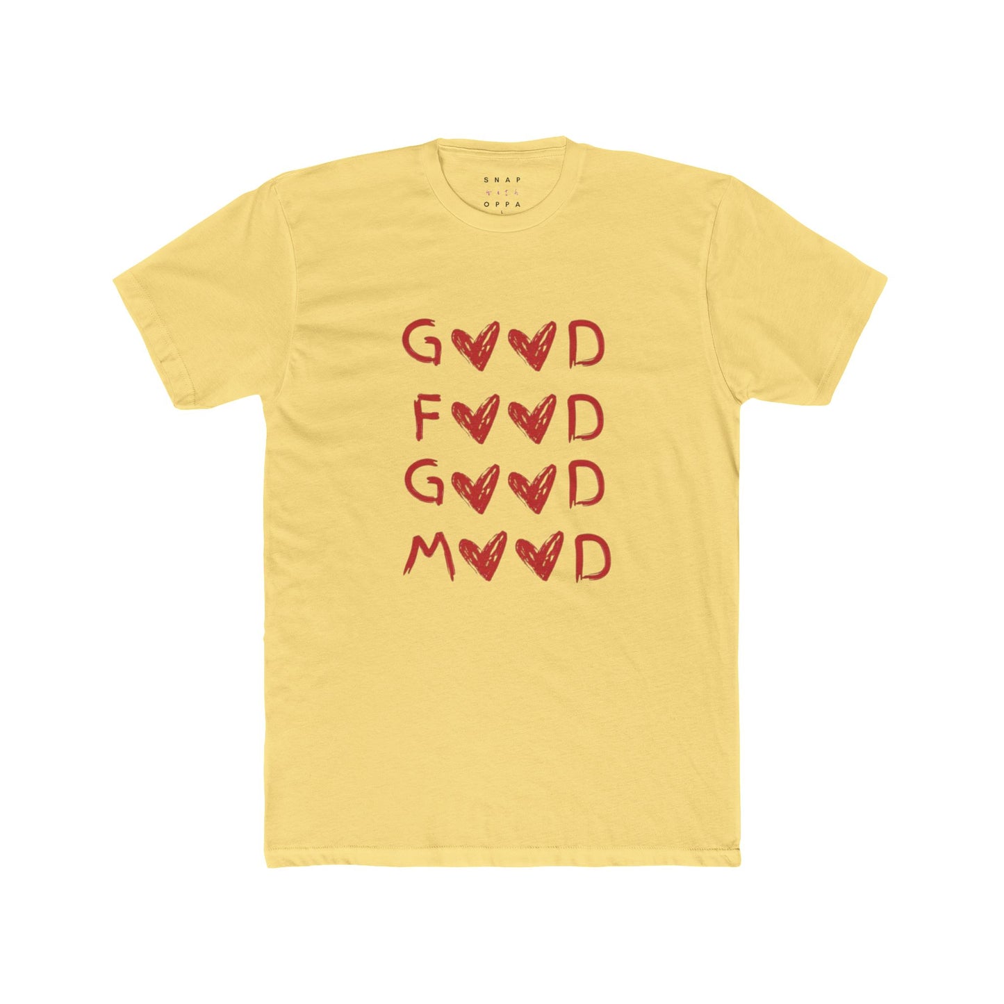 GOOD FOOD GOOD MOOD COTTON CREW TEE