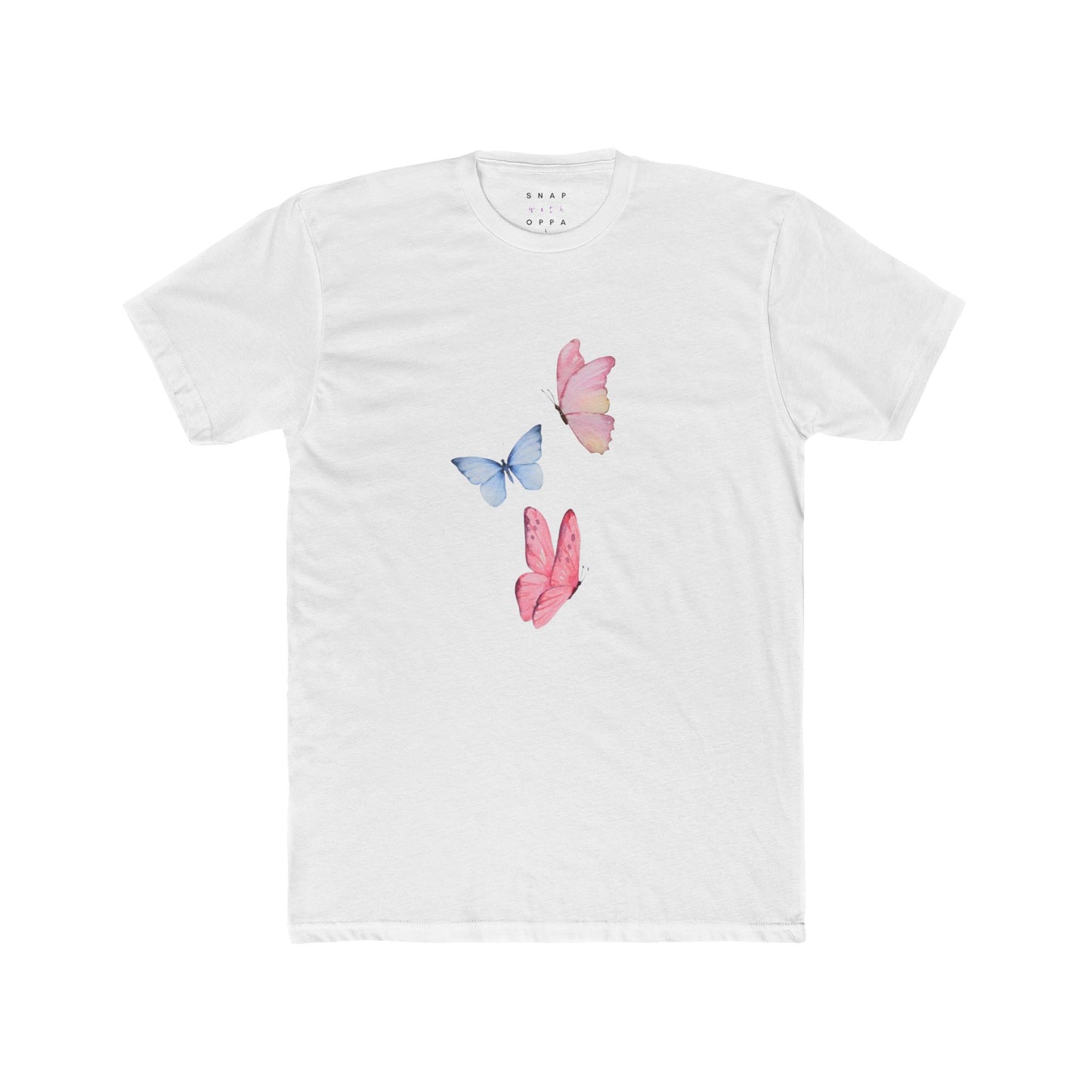 COLOURFUL BUTTERFLY COTTON CREW TEE