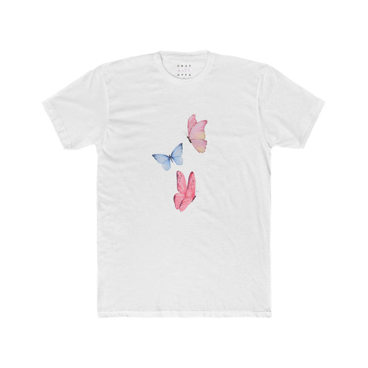COLOURFUL BUTTERFLY COTTON CREW TEE