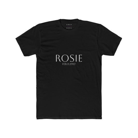ROSIE BIRTHDATE COTTON CREW TEE