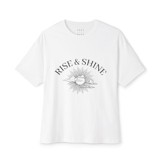 RISE & SHINE OVERSIZE BOXY TEE