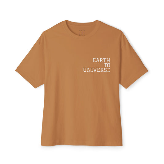 EARTH TO UNIVERSE Unisex Oversized Boxy Tee