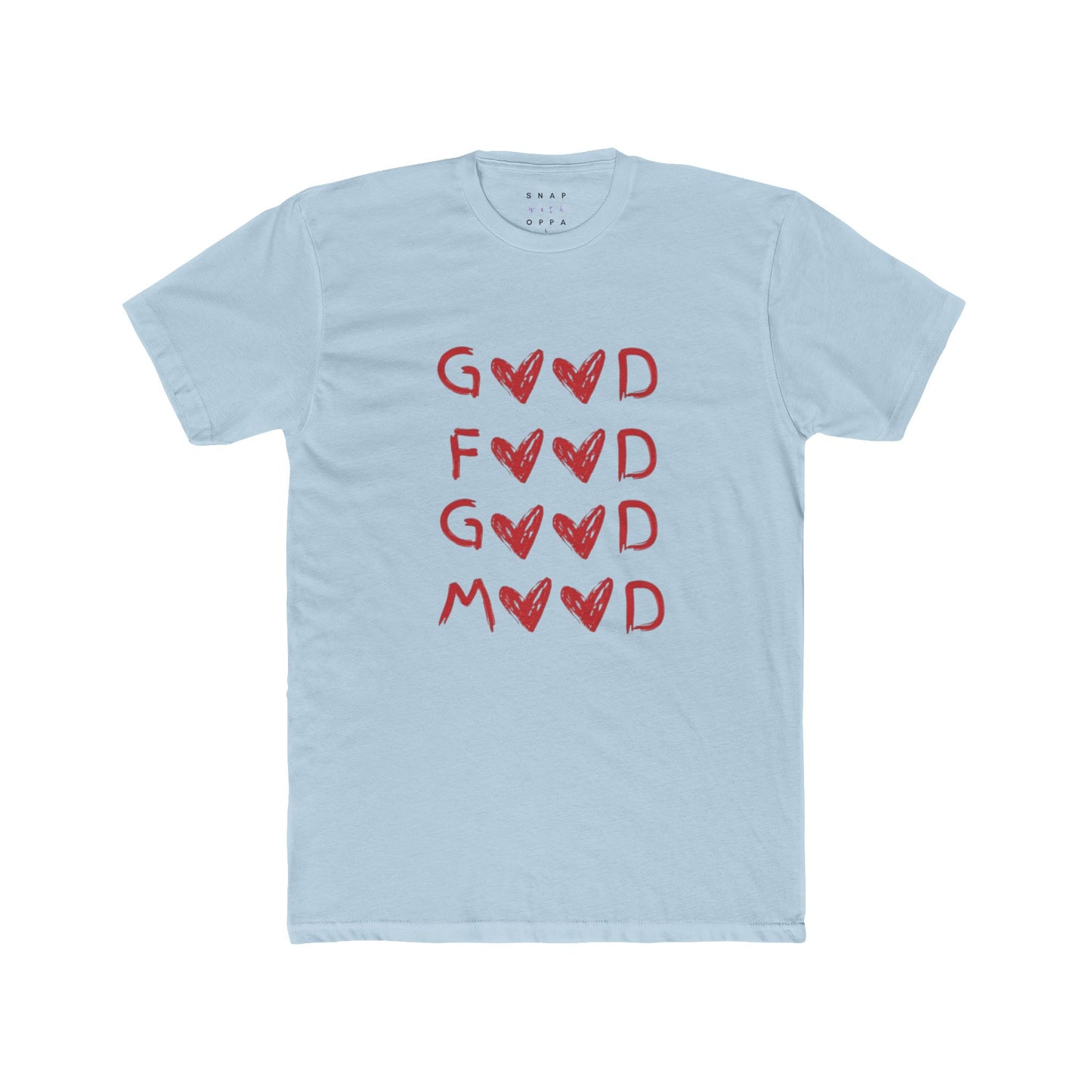 GOOD FOOD GOOD MOOD COTTON CREW TEE