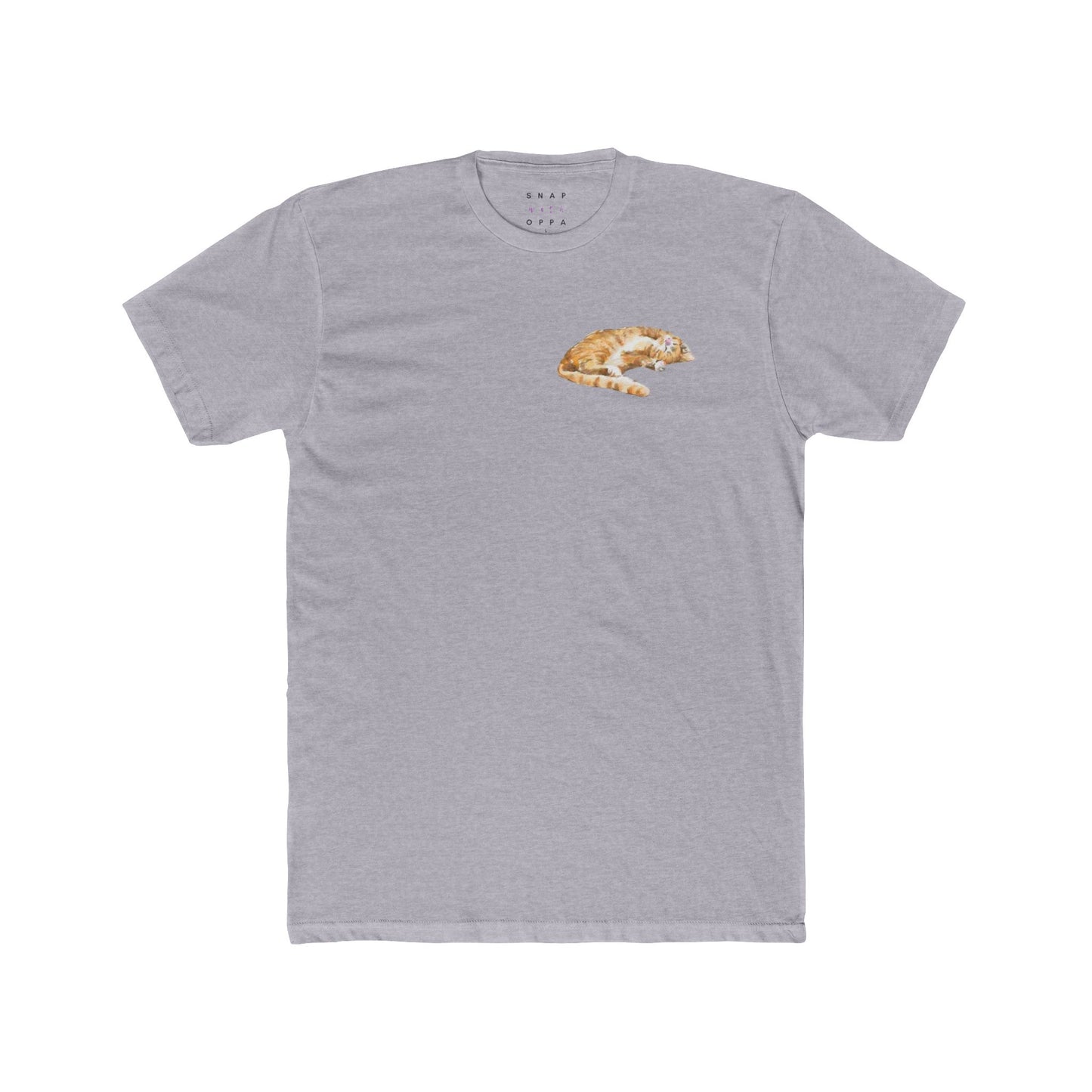 SLEEPING CAT COTTON CREW TEE