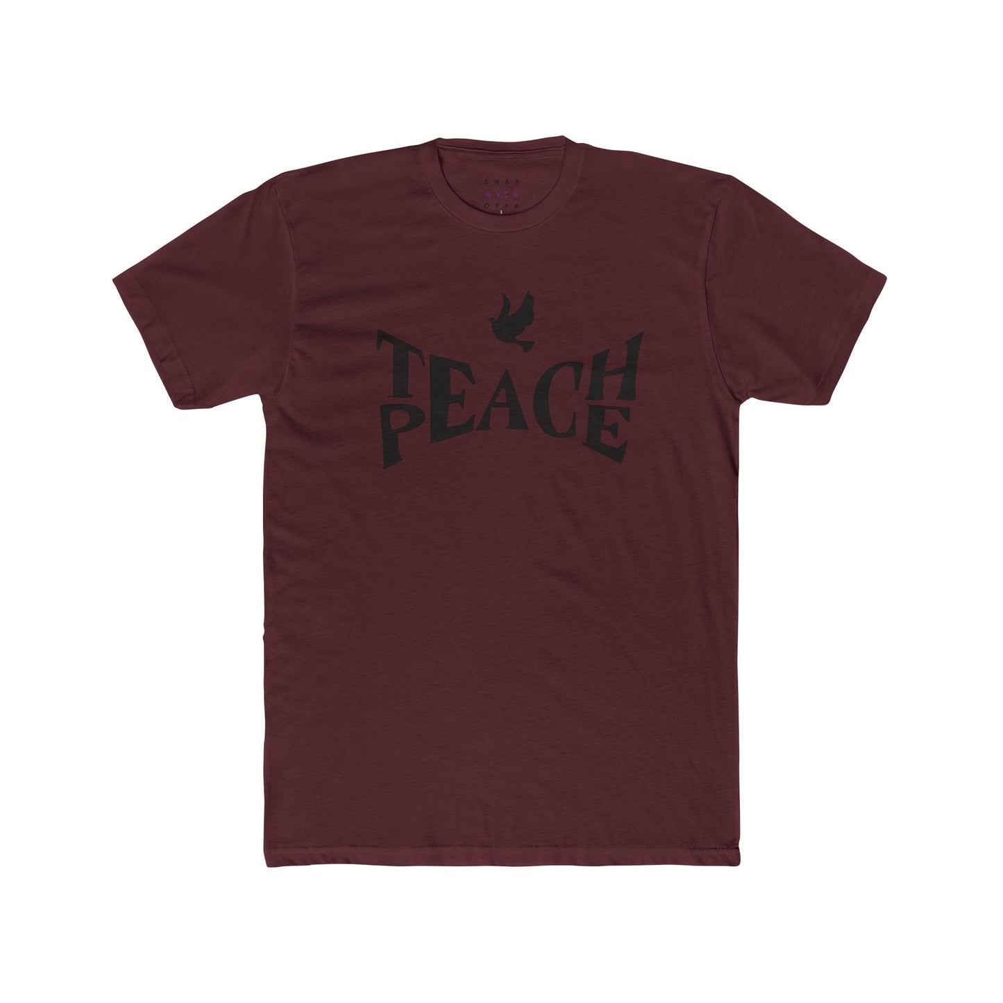 TEACH PEACE UNISEX CREW TEE