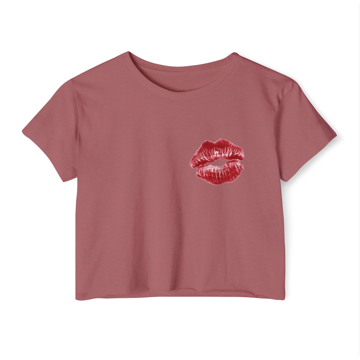 LIP PRINT CROP TOP