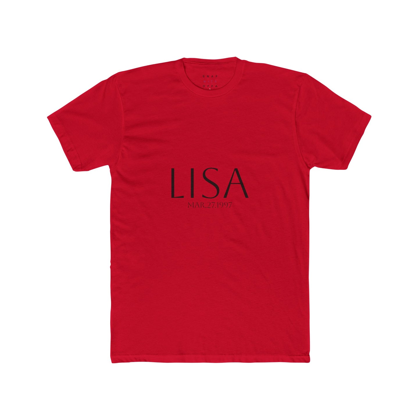 LISA BIRTHDATE  COTTON CREW TEE