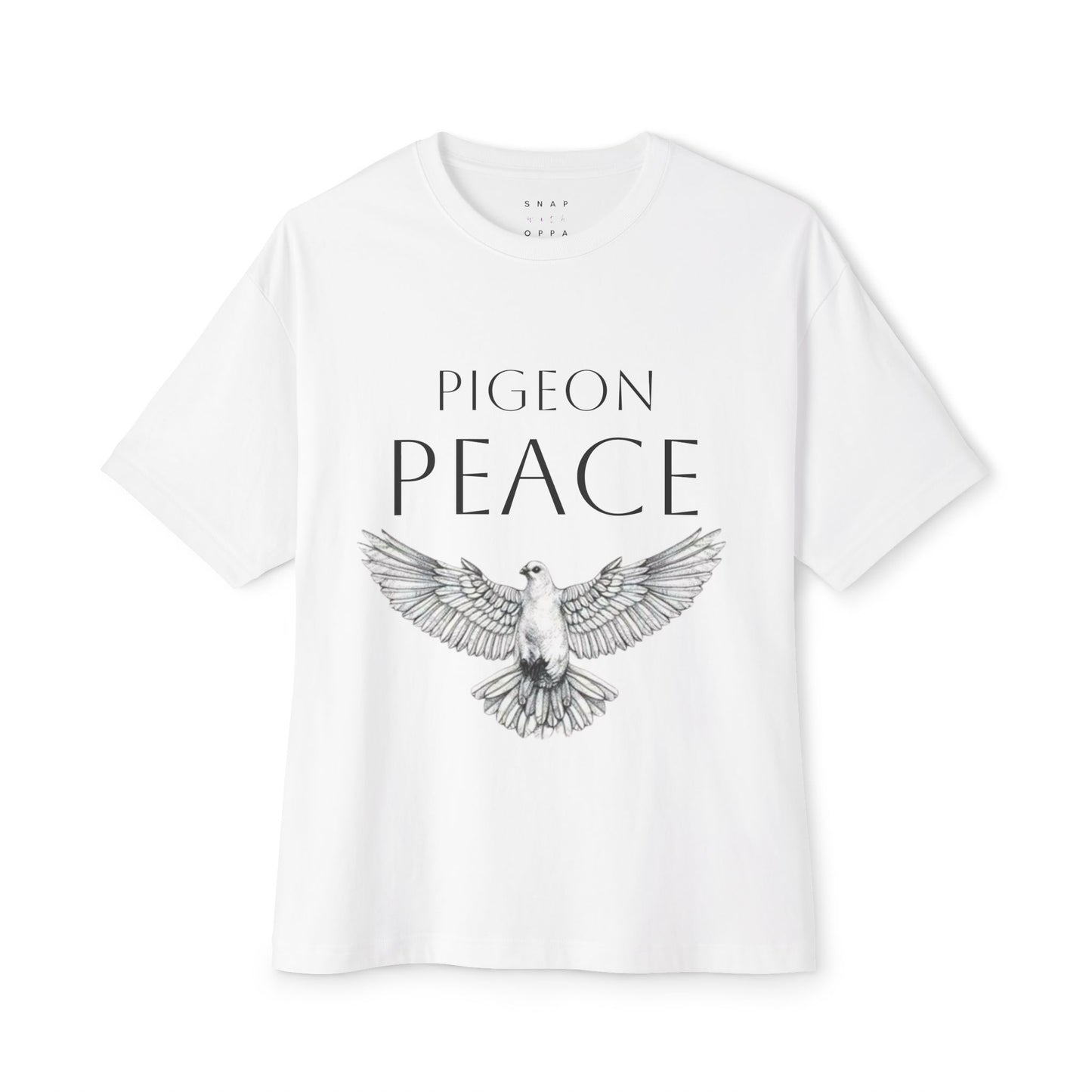 PIGEON PEACE OVERSIZE BOXY TEE