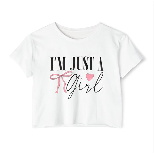 I'M JUSTA  GIRL CROP TOP