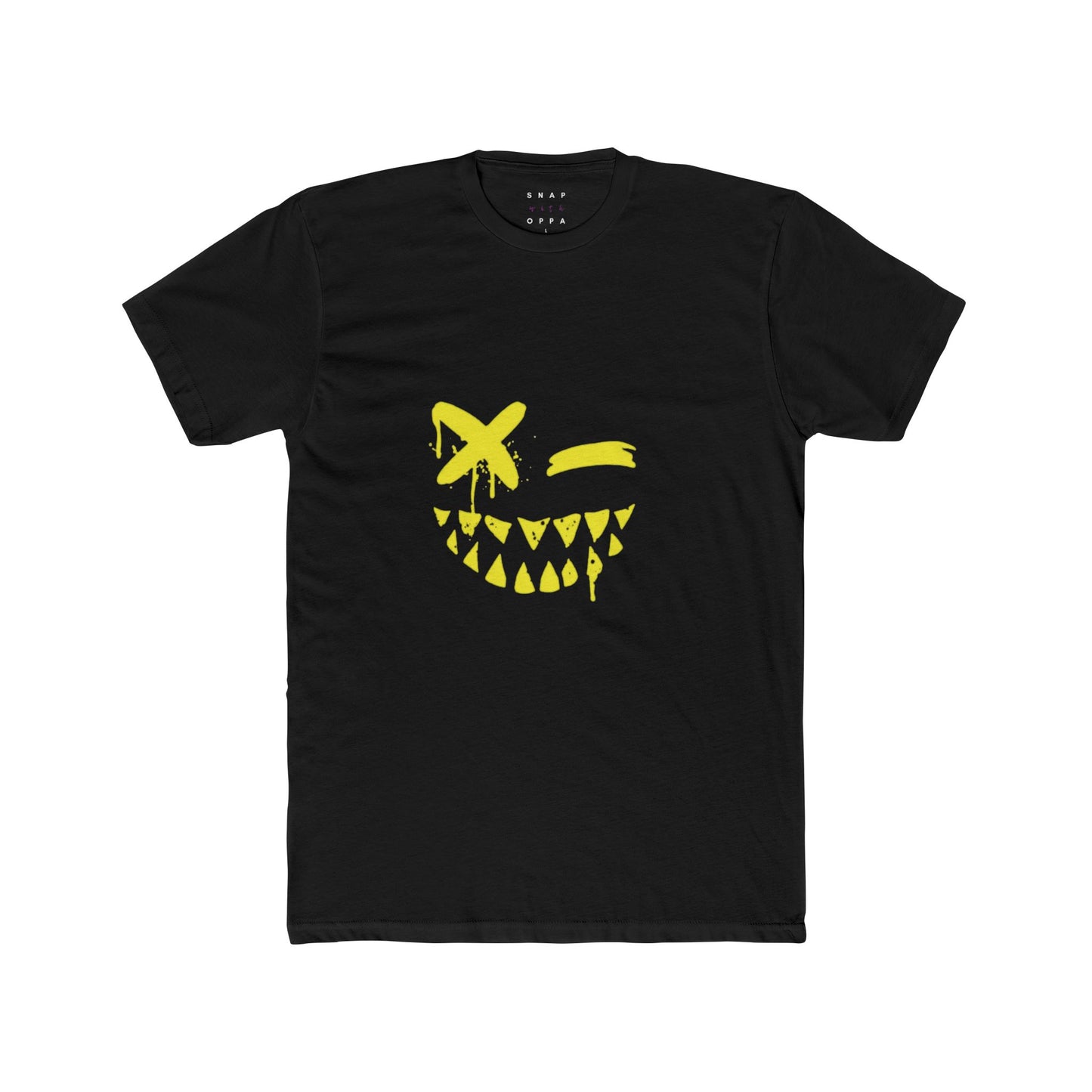 SMILEY FACE COTTON CREW TEE