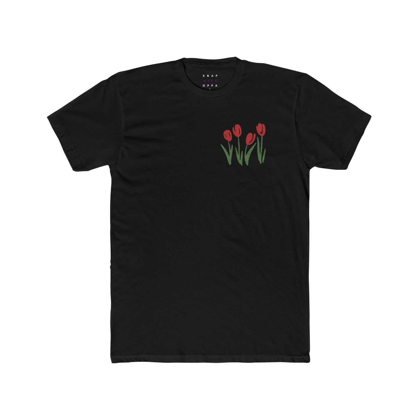 RED TULIP COTTON CREW TEE