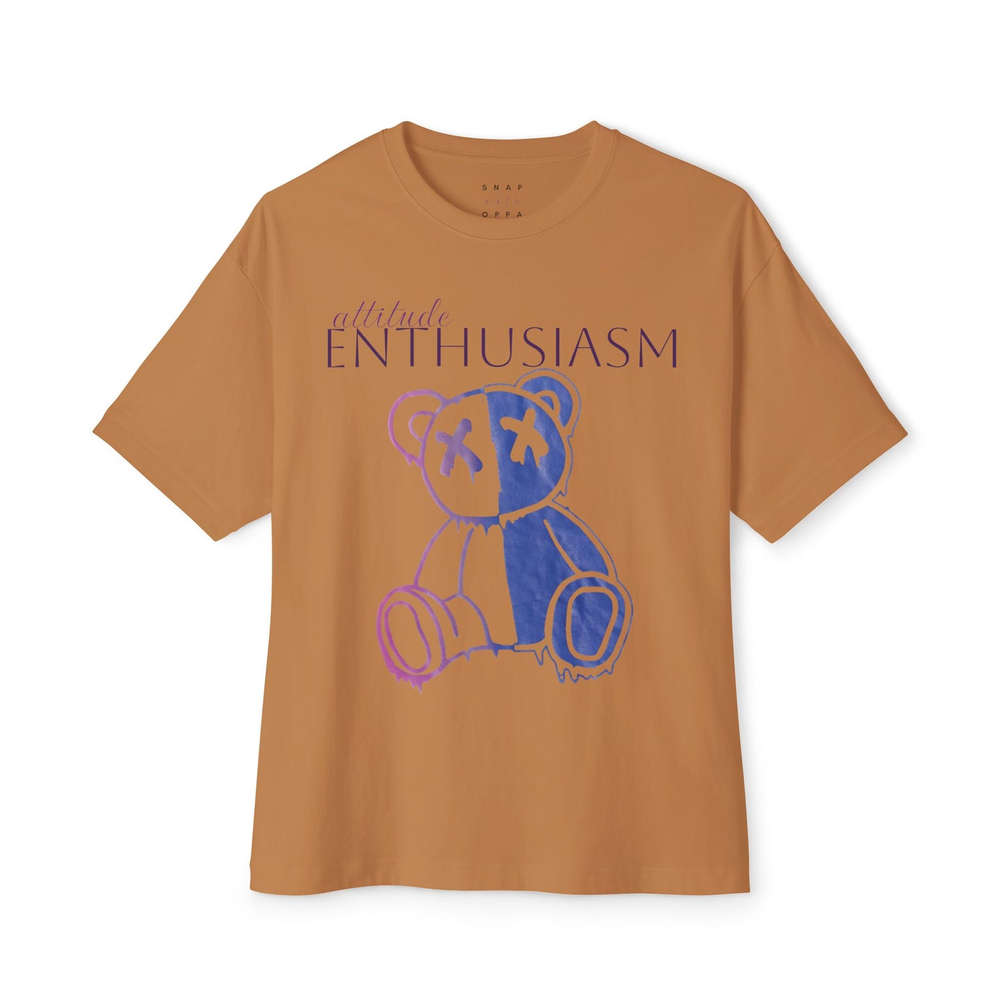 ATTITUDE ENTHUSIASM  OVERSIZE BOXY TEE